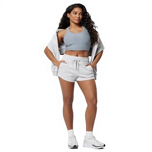 Stylish Breathable Lightweight Eco-Friendly Waterproof Floral Bow Polyester/Cotton Women's <b>Shorts</b> Customized Logo Elastic - Product Image 1