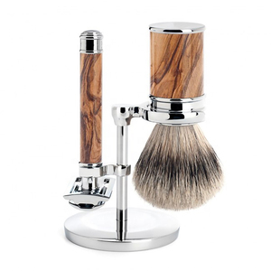 Set de Afeitado con Caja de Madera, Kit de Afeitado para Hombre con Soporte, Brocha, Tazón y Maquinilla de Afeitar de Seguridad - Product Image 5