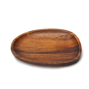 Plato de servir de madera natural personalizado en forma de S, ecológico, para comida, postres, bocadillos, irregular, para restaurante y decoración del hogar. - Product Image 6