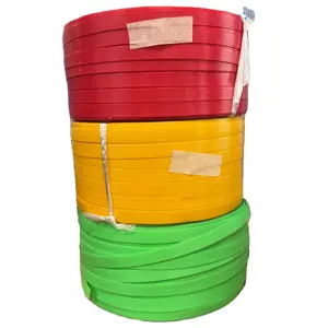 PP Embalagem Cor Cinto De Plástico Tecido Cordão Strapping Para Alça Alça Polipropileno PP Strapping Roll