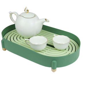 Accessoires de cuisine, plateaux décoratifs multifonctionnels pour fruits, café, thé, boissons fraîches, porte-gobelets et égouttoir à verres - Product Image 3