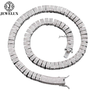 Cadena Cubana de Alta Calidad con Eslabones Largos, Estilo Moissanita, Joyería Hip Hop de Lujo, Plata 925, Chapado en Oro de 14K/18K - Product Image 3