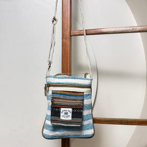New Eco-Friendly Handmade Himalayan Hemp Sling <b>Bag</b> with Adjustable Strap Zipper Ethnic Designer <b>Small</b> Crossbody Shoulder Handbag - Product Image 2