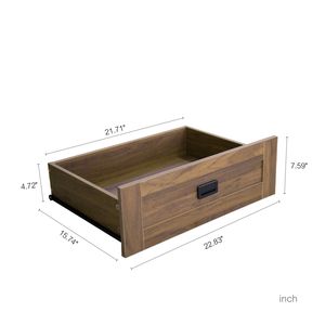 Armadio Alto per Camera da Letto con Asta Appendiabiti, Ante Scorrevoli, Cassetti e Ripiani Aperti per Conservazione Vestiti - Product Image 5