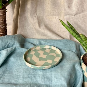 Handmade Porcelain Dinnerware Crockery New Design Luxury <b>Ceramic</b> White & Green Dishes & <b>Plates</b> Sustainable Feature - Product Image 2