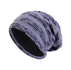 Chapeau à oreilles couvrantes unisexe réglable en tricot 100% acrylique, design côtelé fait main, décontracté, hiver, pour enfants, couleur gris - Product Image 1