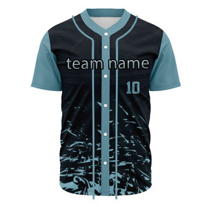 Camiseta de béisbol de sublimación de alta calidad, malla transpirable, ropa deportiva con número personalizado impreso o cosido. - Product Image 3