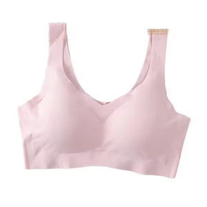 New Fixed Chest <b>Padded</b> Breathable Women Sports Bra Comfortable <b>Cool</b> No Underwire Sports Bra Gather Large Size Women's Bra - Product Image 4