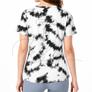 Camiseta Tie & Dye de Manga Corta para Mujer, Estilo Moderno, Venta al Por Mayor, Alta Calidad - Product Image 2