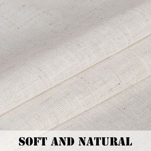63-Inch Linen <b>Kitchen</b> <b>Curtains</b> Rich Window Treatments for Bedroom & Living Room for <b>Kitchen</b> Bedroom Living Room Use - Product Image 2