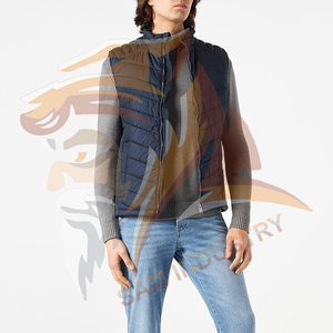 Nouvelle arrivée, veste d'hiver pour homme, coupe-vent, veste matelassée décontractée, coupe-vent, col montant, sans manches - Product Image 2