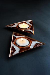 Handcrafted Mosaic Star Glass <b>Tea</b> <b>Light</b> Holder - Decorative Votive Candle Lantern for Wedding Home Decor & Festive Gift Items - Product Image 2