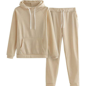 Chándal Largo de Invierno para Mujer, de Alta Calidad, Sólido, Suave y Cómodo, 100% Algodón, Ligero, para Fitness, Entrenamiento, Uso Diario Informal - Product Image 1