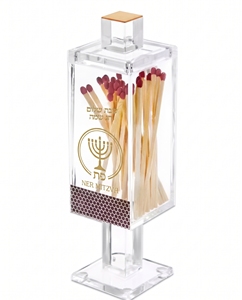 งานฝีมือที่สวยงามทันสมัย Lucite chanukah ชาวยิวสำหรับผู้ถือฉลองเทศกาลประเพณีศิลปะโปร่งใสจักรวาล - Product Image 2