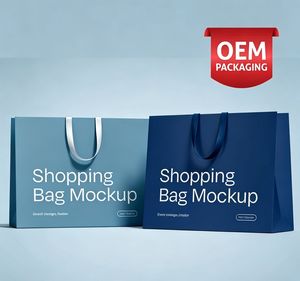 ถุงกระดาษดีไซน์พิเศษสำหรับร้านเสื้อผ้าบูติก บรรจุภัณฑ์ขายปลีก OEM/ODM ถุงช้อปปิ้งสุดหรู กล่องแบบกำหนดเองได้ พร้อมบริการพิมพ์ลาย - Product Image 1