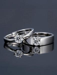 Premium Quality Moissanite Diamond <b>Couple</b> <b>Ring</b> Set Elegant Matching Jewelry <b>for</b> <b>Couples</b> <b>for</b> Engagement <b>Wedding</b> Anniversary - Product Image 1