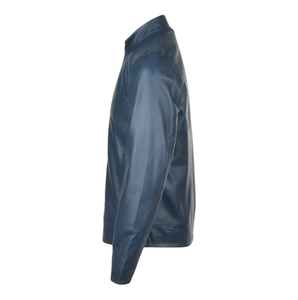 Chaqueta Varsity de Cuero Genuino para Hombre, Talla Grande, con Cuello Alto y Logotipo Frontal, Recién Llegada en 2026 - Product Image 6