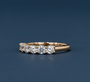 Anillo de Diamante de 0.80 Quilates Creado en Laboratorio, Anillo de Diamante de Oro Amarillo, Anillo de Compromiso y Matrimonio - Product Image 2