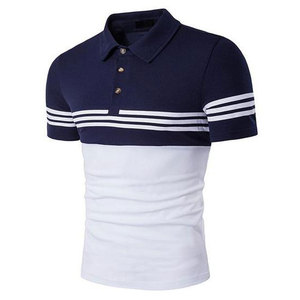 Polo personnalisé pour homme 100 % coton avec logo imprimé ou brodé, t-shirt de golf uni vierge en toile - Product Image 5