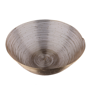 Oneup — panier rond en métal et plaqué or, pour brûler les fruits, écorce de soudage, bol polyvalent, ustensiles de table et ustensiles de cuisine - Product Image 3