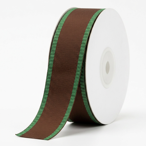 Ruban gros-grain plissé vert turquoise de 25 mm, 100 % polyester, pour décorations de Noël et scrapbooking – Fournisseur d'usine - Product Image 1