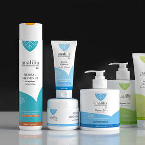 Emballage cosmétique personnalisé, flacon de shampooing de 300 ml, flacon pompe pour gel douche, pot de crème de 150 g, tube de nettoyant pour le visage, plastique HDPE - Product Image 2