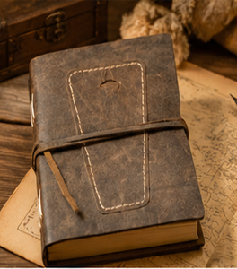 Rustic Leather Travel Journal | Handmade Writing Diary Premium Leather Bound Notebook | Vintage Diary Journal | 8x6 Inch - Product Image 1