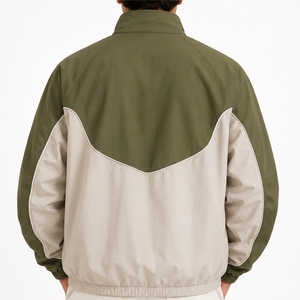Custom Oversized Sport Jacket Color Blocked Zipper <b>Wind</b> <b>Breaker</b> Men's Thick 100% Nylon Winter Waterproof Eco-Friendly Quick Dry - Product Image 2