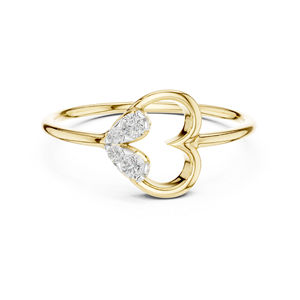 Anillo de Oro Rosa de 14K con Diamante Cultivado en Laboratorio para Mujer |   Anillo para Fiestas |   Diamante Cultivado Nuevo - Product Image 6