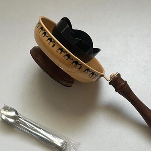 Travel Bakhoor Burner Safe Incense Bakhoor Burner of Wood & Metal Wire Canvas Bag Tong <b>Lighter</b> - Product Image 1