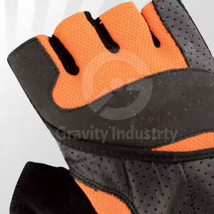 Poignées de musculation en cuir avec protection des paumes et bandes de maintien pour les poignets, pour la musculation, le fitness, l'entraînement et les exercices. - Product Image 4