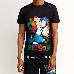 เสื้อยืดฮิปฮอปพิมพ์ลายคุณภาพสูง ปักลายเสื้อยืดผู้ชาย เสื้อยืดผ้าฝ้ายเปล่า - Product Image 1