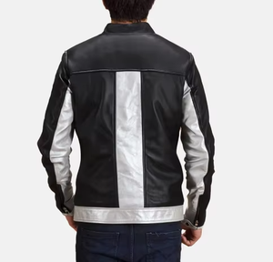 Chaqueta de Motocicleta de Cuero Vacuno Vintage de Manga Larga, Transpirable, Anti-UV, de Alta Calidad, con Cierre de Cremallera, Estilo Deportivo - Product Image 3