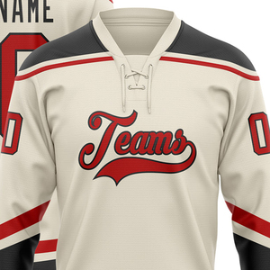 Maillot de hockey personnalisé pour équipe, 100 % polyester, décontracté, à manches longues, pull sportif avec impression par sublimation - Product Image 3