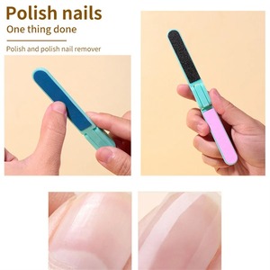 Lime à ongles jetable double face pliable, grain 100, motif droit, lime émeri pour soin des ongles, outil de manucure - Product Image 3