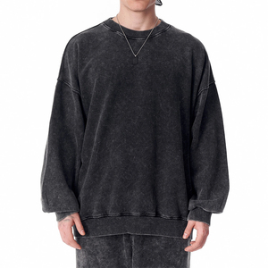 Chándal de Alta Calidad con Lavado Ácido, Estilo Vintage Oversize, Chándal Holgado de Estilo Urbano, 100% Algodón de Alto Gramaje con Lavado Ácido - Product Image 4