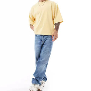 T-shirts décontractés pour hommes à coupe ample 100 % coton avec logo personnalisé, service OEM, T-shirt ample d'été - Product Image 5