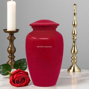 Urnes de crémation pour adultes de haute qualité couleur personnalisée cendres de souvenir sans rouille conception classique urnes funéraires fabricant de pots - Product Image 2