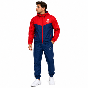 Custom <b>Mens</b> Nylon Tracksuit Zip up Sport Joggers Set Windbreaker Cargo Set Two Pieces <b>Jacket</b> Jersey Jogging Track Suit for <b>Men</b> - Product Image 3
