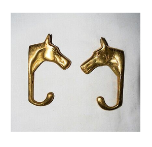 Brass <b>Hook</b> Hanger <b>Bathroom</b> <b>Hooks</b> Double Wall <b>Hook</b> Display Towel Metal Door Hanger Coat Wall <b>Hooks</b> - Product Image 1