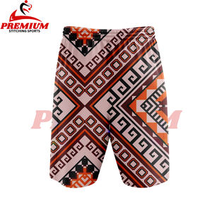 Pantalones cortos casuales para hombre con logotipo personalizado OEM, sublimados, 100% poliéster, de secado rápido, transpirables, para baloncesto, tallas grandes. - Product Image 2