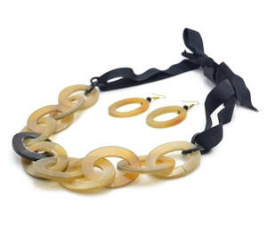 Collar de Cuerno de Búfalo para Mujer, Ecológico, Hecho a Mano, Color Natural, Regalo Empresarial, Joyería - Product Image 6