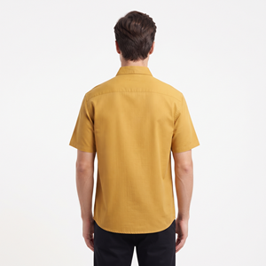High Quality Custom Logo 100% Cotton Short Sleeve Casual Button Down <b>Shirt</b> Solid <b>Color</b> <b>Shirt</b> for Men OEM ODM Manufacturer - Product Image 5