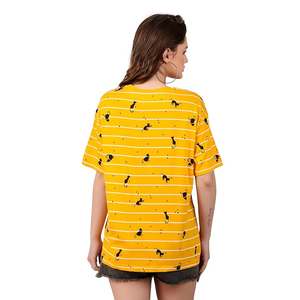Ropa de Mujer, Camisetas Casuales de Verano con Estampado Digital, Cuello Redondo, Manga Corta, Corte Ajustado, Camiseta Informal de Bangladesh - Product Image 2