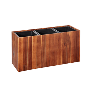 Jardinera rectangular de madera de acacia estilo vintage a buen precio, jardinera grande para exteriores, venta al por mayor desde Vietnam - Product Image 1
