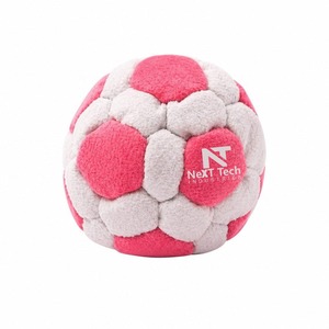 Hacky sack Pink and White Plush Soft Toy for Kids Playtime <b>Fun</b> - Product Image 6
