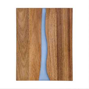 Tabla de Cortar de Resina y Madera de Diseño Simple, Tabla de Cortar Multiusos de Alta Calidad, Tabla para Servir Queso, Rectangular Hecha a Mano - Product Image 5