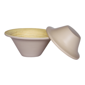 Cuencos de servicio naturales rústicos de alta calidad ecológicos, cuencos de bambú hilados pintados a mano baratos al por mayor para ensalada de aperitivos de frutas - Product Image 6