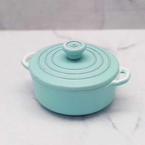 Mini pot en émail, ustensile de cuisine en métal, réplique de vaisselle en poterie pour scène de cuisine de maison de poupée, décoration DIY pour les 14 ans et plus - Product Image 4
