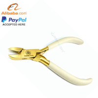 Pince coupante latérale ZETOMED PRO avec logo personnalisé, fil doré, pour la découpe de précision, outil de fabrication de bijoux en acier inoxydable de haute qualité